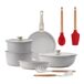 Baterias de Cocina BERGNER Click&Cook con Utensilios de cocina Baterias de Cocina BERGNER Click&Cook con Utensilios de cocina Blanco
