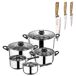 Baterias de Cocina San Ignacio Toledo con Cuchillos de cocina Baterias de Cocina San Ignacio Toledo con Cuchillos de cocina Gris