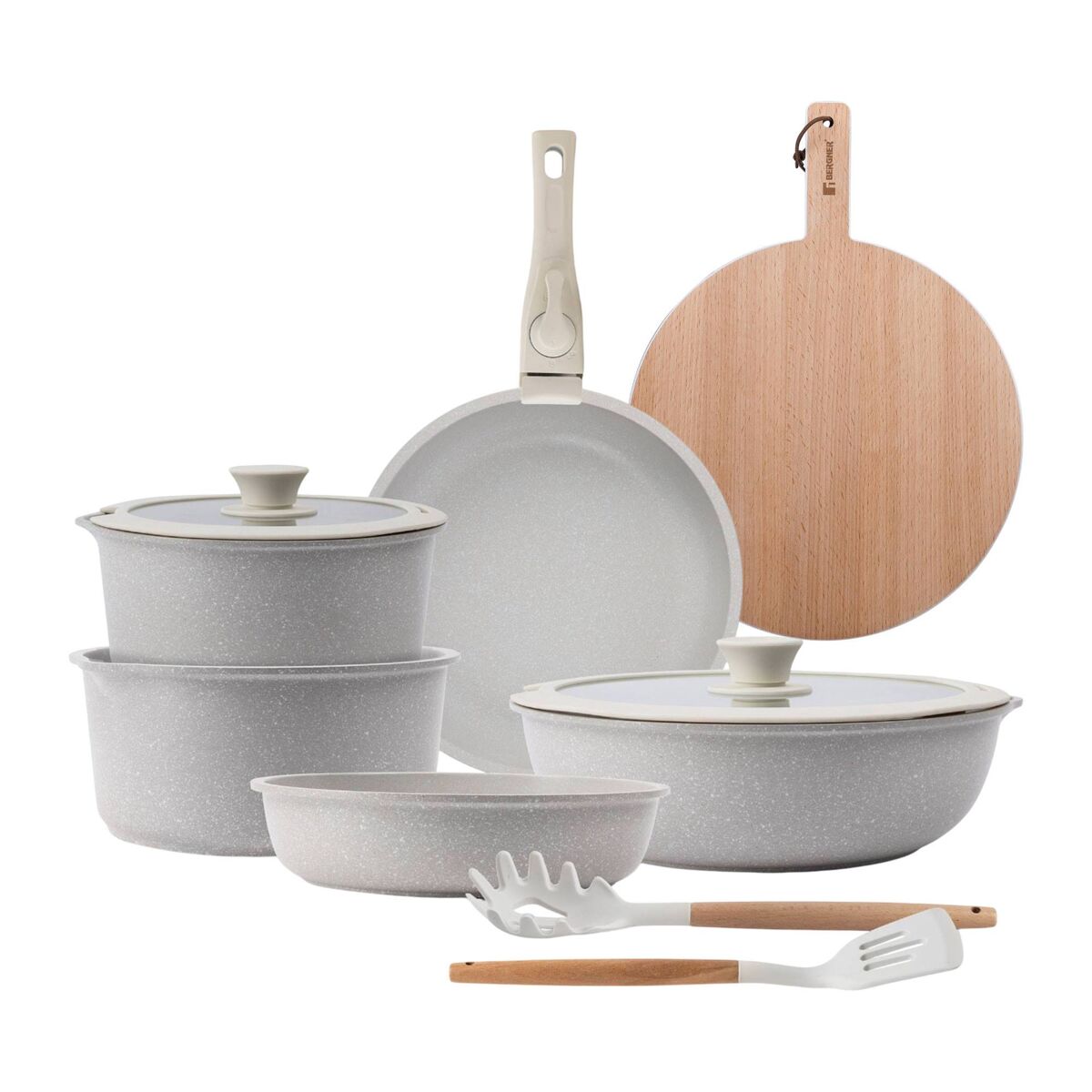 Baterias de Cocina BERGNER Click&Cook con Tabla de corte