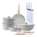 Baterias de Cocina BERGNER Click&Cook con Cuchillos de cocina Baterias de Cocina BERGNER Click&Cook con Cuchillos de cocina Blanco