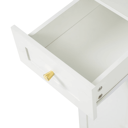 Conjunto de móveis para corredor 110x180x37 cm - Com sapateira, banco e 4 ganchos - Branco