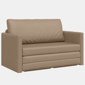 Sofá-cama, Sofá conversível Cappuccino 124 x 71 x 78 cm Veludo