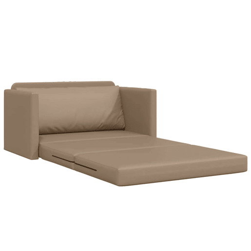 Sofá-cama, Sofá conversível Cappuccino 124 x 71 x 78 cm Veludo