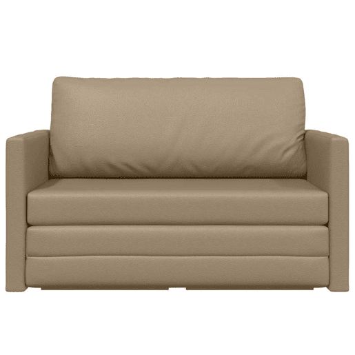 Sofá-cama, Sofá conversível Cappuccino 124 x 71 x 78 cm Veludo