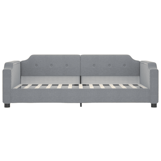 Sofá-cama, Sofá conversível c gavetão e gavetas 90x200 cm tecido cinzento-claro Sofá-cama, Sofá conversível c gavetão e gavetas 90x200 cm tecido cinzento-claro