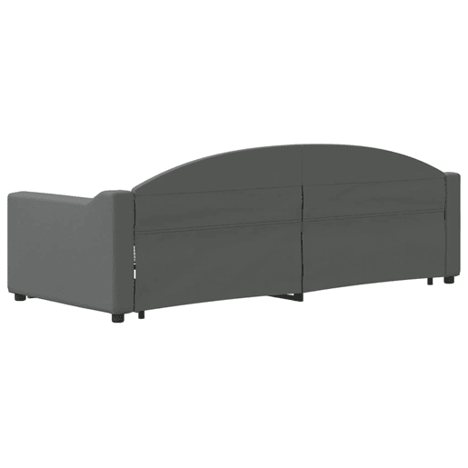 Sofá-cama, Sofá conversível c gavetão e gavetas 80x200 cm tecido cinzento-escuro Sofá-cama, Sofá conversível c gavetão e gavetas 80x200 cm tecido cinzento-escuro