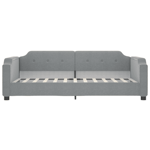 Sofá-cama, Sofá conversível c gavetão e gavetas 80x200 cm tecido cinzento-claro