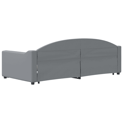 Sofá-cama, Sofá conversível com gavetão 90x200 cm tecido cinzento-claro Sofá-cama, Sofá conversível com gavetão 90x200 cm tecido cinzento-claro