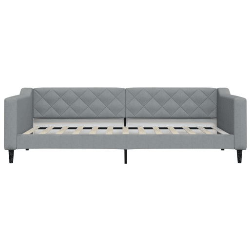 Sofá-cama, Sofá conversível com gavetão 90x200 cm tecido cinzento-claro Sofá-cama, Sofá conversível com gavetão 90x200 cm tecido cinzento-claro