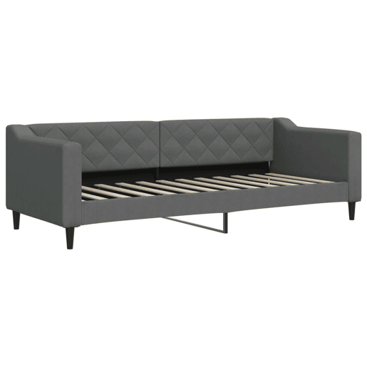 Sofá-cama, Sofá conversível c gavetão e gavetas 80x200 cm tecido cinzento-escuro Sofá-cama, Sofá conversível c gavetão e gavetas 80x200 cm tecido cinzento-escuro