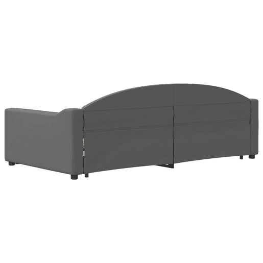Sofá-cama, Sofá conversível c gavetãogavetas 100x200 cm tecido cinzento-escuro