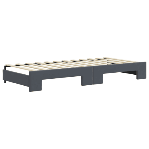 Sofá-cama, Sofá conversível c gavetão e gavetas 90x200 cm veludo cinzento-escuro Sofá-cama, Sofá conversível c gavetão e gavetas 90x200 cm veludo cinzento-escuro
