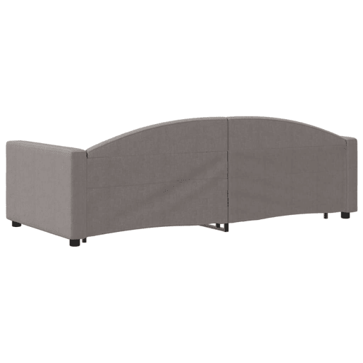 Sofá-cama, Sofá conversível com gavetão 90x200 cm tecido cinzento-acastanhado Sofá-cama, Sofá conversível com gavetão 90x200 cm tecido cinzento-acastanhado