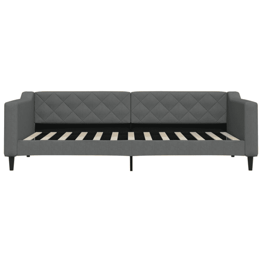 Sofá-cama, Sofá conversível com gavetão 90x200 cm tecido cinzento-escuro Sofá-cama, Sofá conversível com gavetão 90x200 cm tecido cinzento-escuro