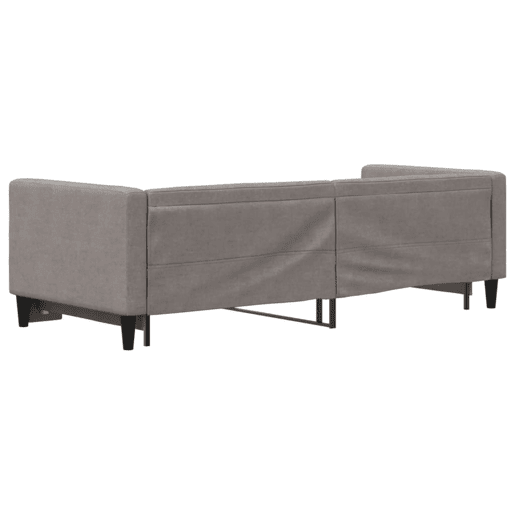 Sofá-cama, Sofá conversível com gavetão 80x200 cm tecido cinzento-acastanhado Sofá-cama, Sofá conversível com gavetão 80x200 cm tecido cinzento-acastanhado