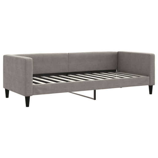 Sofá-cama, Sofá conversível com gavetão 80x200 cm tecido cinzento-acastanhado Sofá-cama, Sofá conversível com gavetão 80x200 cm tecido cinzento-acastanhado