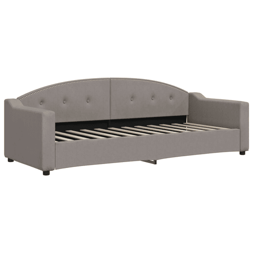 Sofá-cama, Sofá conversível c gavetãogavetas 80x200 cm tecido cinza-acastanhado