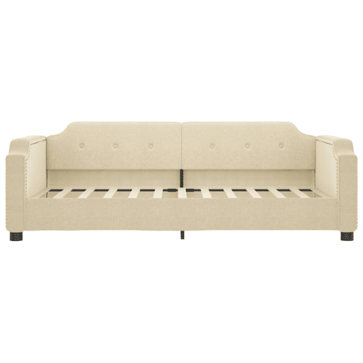 Sofá-cama, Sofá conversível com gavetão 100x200 cm tecido cor creme