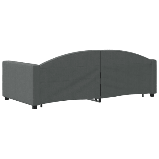 Sofá-cama, Sofá conversível c gavetão e gavetas 90x190 cm tecido cinzento-escuro