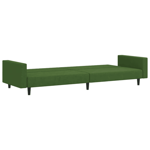 Sofá-cama, Sofá conversível de 2 lugares veludo verde-escuro