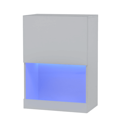 Conjunto de móveis para TV 175x39x34 cm - Conjunto completo com LED, Hochglanz, para TVs de até 80, Branco