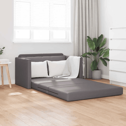 Sofá-cama, Sofá conversível Cinzeto 124 x 71 x 78 cm Veludo