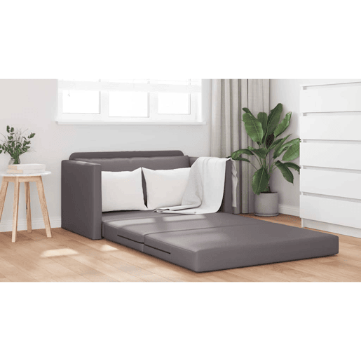 Sofá-cama, Sofá conversível Cinzeto 124 x 71 x 78 cm Veludo