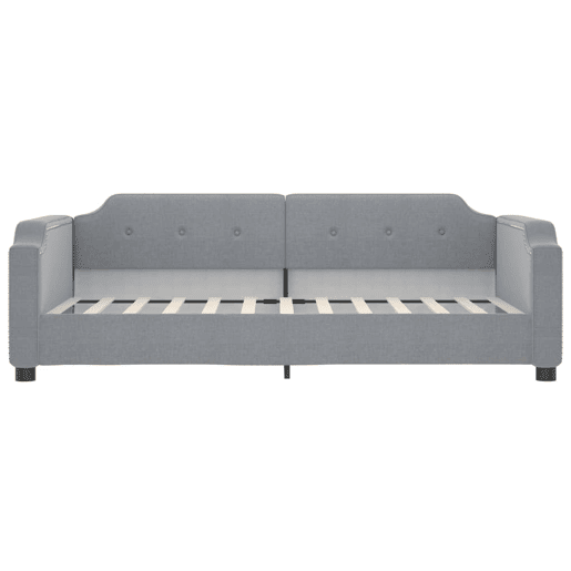 Sofá-cama, Sofá conversível com gavetão 90x200 cm tecido cinzento-claro Sofá-cama, Sofá conversível com gavetão 90x200 cm tecido cinzento-claro