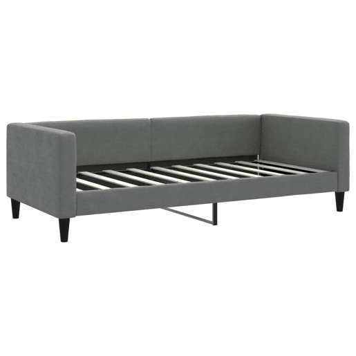 Sofá-cama, Sofá conversível c gavetão e gavetas 90x190 cm tecido cinzento-escuro Sofá-cama, Sofá conversível c gavetão e gavetas 90x190 cm tecido cinzento-escuro