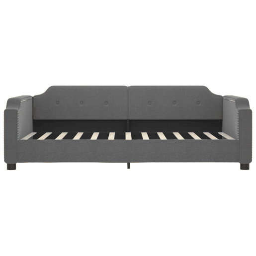 Sofá-cama, Sofá conversível c gavetão e gavetas 90x200 cm tecido cinzento-escuro