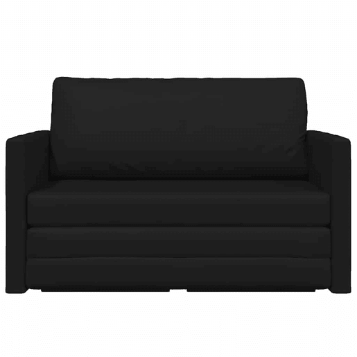 Sofá-cama, Sofá conversível Preto 124 x 71 x 78 cm Veludo