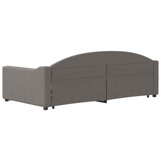 Sofá-cama, Sofá conversível c gavetãogavetas 100x200cm tecido cinza-acastanhado