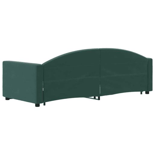 Sofá-cama, Sofá conversível com gavetão 80x200 cm veludo verde-escuro Sofá-cama, Sofá conversível com gavetão 80x200 cm veludo verde-escuro
