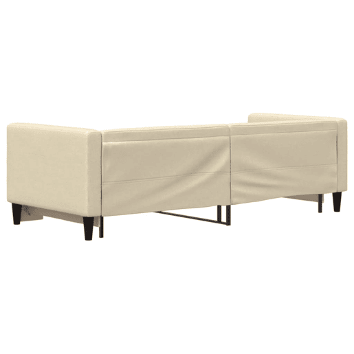 Sofá-cama, Sofá conversível com gavetão 80x200 cm tecido cor creme