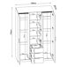 Armario Ropero Eiselfing 3 puertas 4 compartimentos 3 cajones MDF 120 Armario Ropero Eiselfing 3 puertas 4 compartimentos 3 cajones MDF 120 Blanco