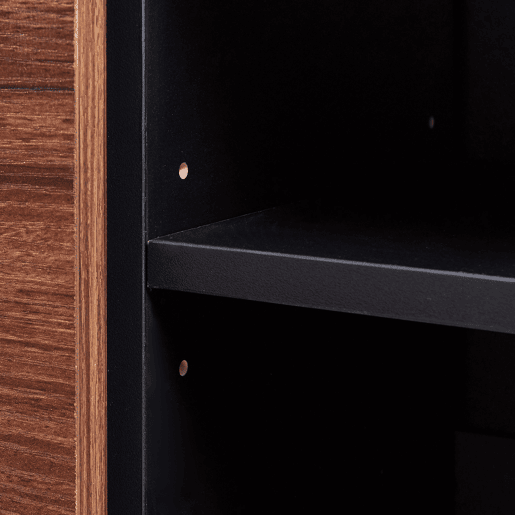Armário baixo Boxholm com 3 portas 120x30x55 cm Nogueira en.casa Armário baixo Boxholm com 3 portas 120x30x55 cm Nogueira en.casa