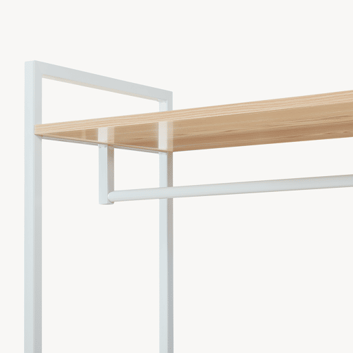 Bengaleiro Larem con 2 compartimentos 180x84x40cm - Efecto carvalho en.casa