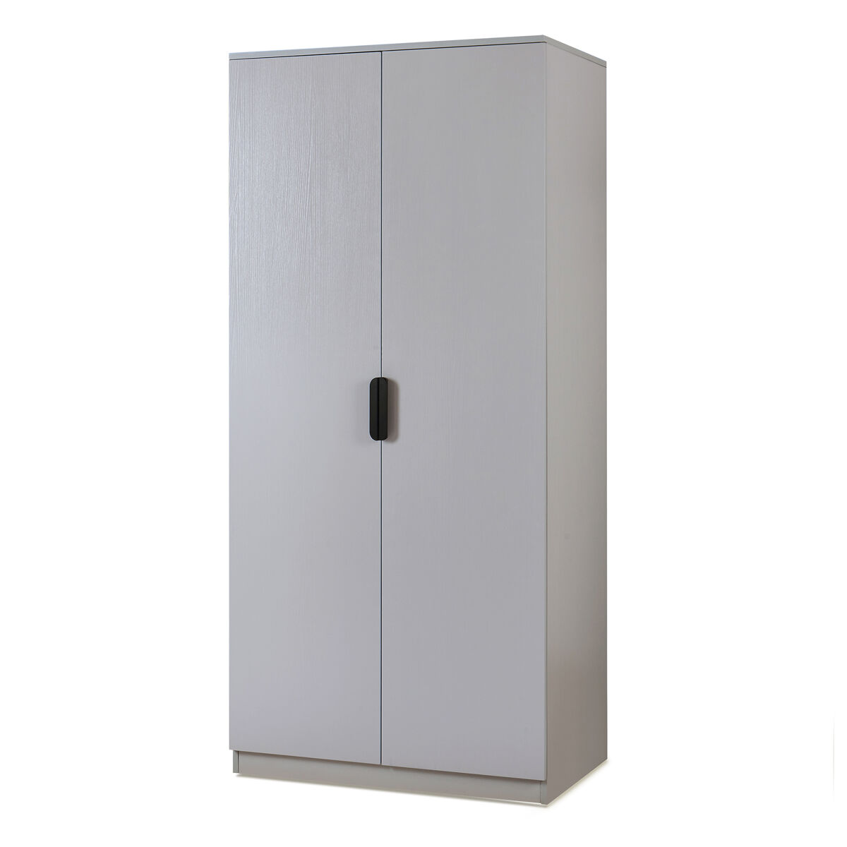 Armario Ropero Eiselfing 2 puertas 4 compartimentos MDF [en.casa] 80 Gris