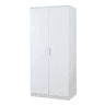 Roupeiro Eiselfing (2 portas 1 bengaleiro 1 compartimento) MDF 176x80x52cm - Branco en.casa
