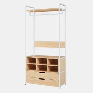 Bengaleiro Larem com 5 compartimentos 180x84x40cm - Efeito carvalho en.casa