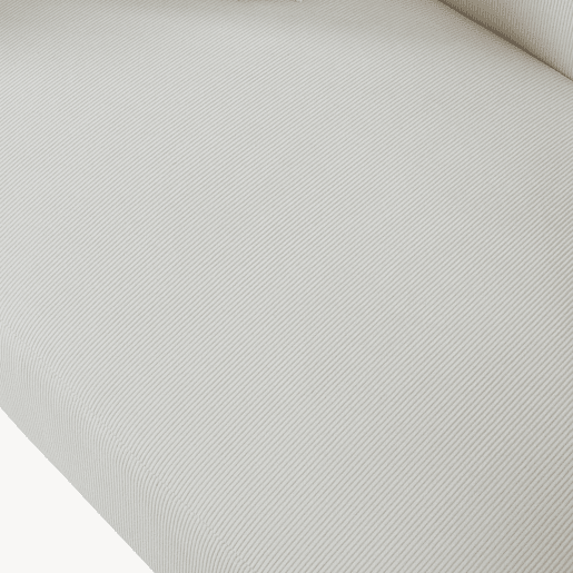 Sofá de 2 lugares Midt de cordão madeira 132x70x81 cm - Bege en.casa