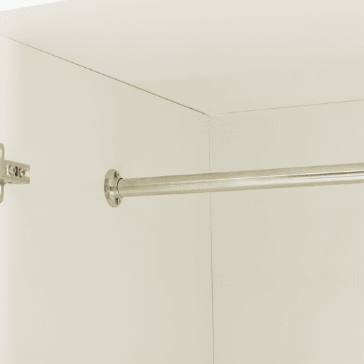 Roupeiro Eiselfing (3 portas 4 compartimentos 3 gavetas) MDF 176x120x52 cm - Branco en.casa