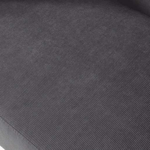 Sofá de 2 lugares Midt de cordão madeira 132x70x81 cm - Cinzento en.casa