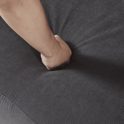 Sofá de 2 lugares Midt de cordão madeira 132x70x81 cm - Cinzento en.casa