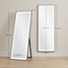 Espejo Cuerpo Entero MDF, Vidrio Templado HOMCOM Espejo Cuerpo Entero MDF, Vidrio Templado HOMCOM Blanco