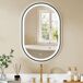 Espejo de Baño Aluminio, Vidrio Templado HOMCOM, hogar - baño Espejo de Baño Aluminio, Vidrio Templado HOMCOM, hogar - baño Negro