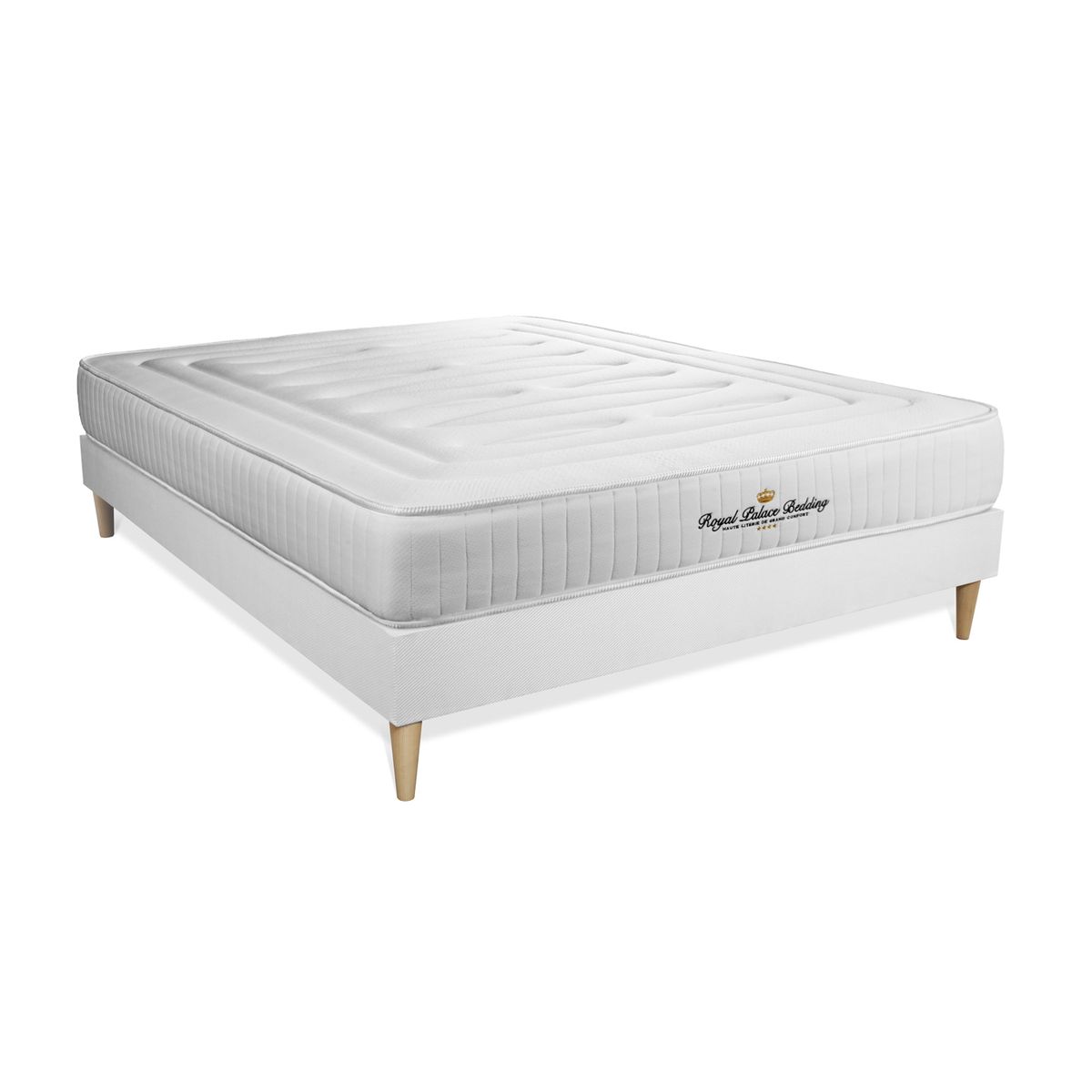 Pack colchón nottingham 140x220cm + somier multiláminas, espuma viscoelástica, 3 zonas de confort