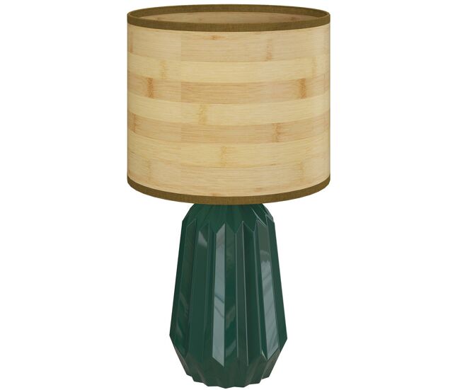 Homcom lámpara de mesa con base de cerámica y pantalla de lino lámpara de mesita de noche de estilo retro con interruptor para dormitorio salón e27