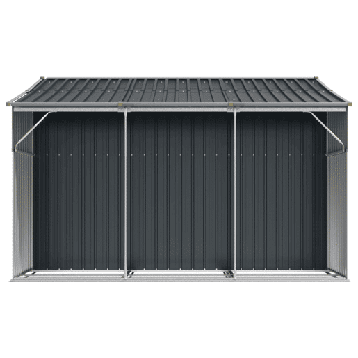 Abrigo de jardim, cabana, casa de armazenamento, galpão ao ar livre, ferramentas robustas, 277 x 279 x 179 cm, aço galvanizado antracite 02_0022212