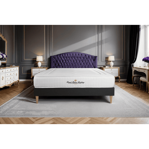 Conjunto de Estrado Preto + Colchão ROYAL PALACE BEDDING Nottingham (160x220 cm - Espuma Viscoelástica- Altura: 20 cm)